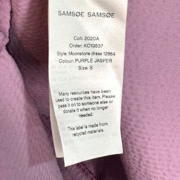 SAMSOE SAMSOE Mini Dress Size Small Purple Jasper Corduroy - Picture 7 of 11